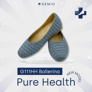 Jessica shoes : G111HH  ดำลายเส้นขาว - Health edition รองเท้าเพื่อสุขภาพ