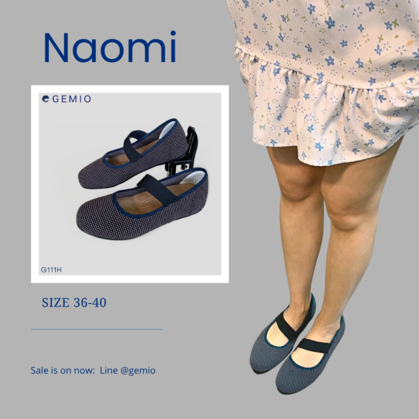 Naomi shoes G111H กรมท่าลายจุด- Health edition รองเท้าเพื่อสุขภาพ - Image 4